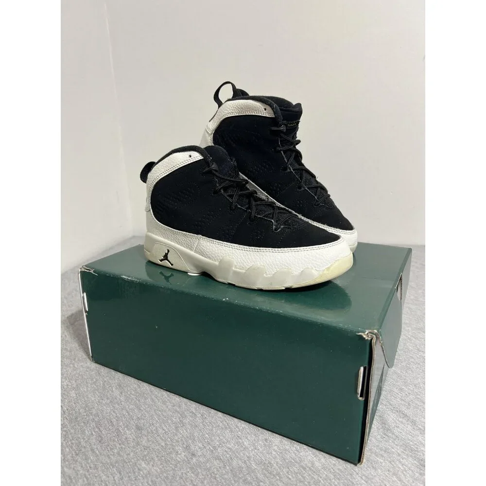 Nike Air Jordan 9 Retro Shoes Youth Size 3Y Black White Basketball GS 401811-021